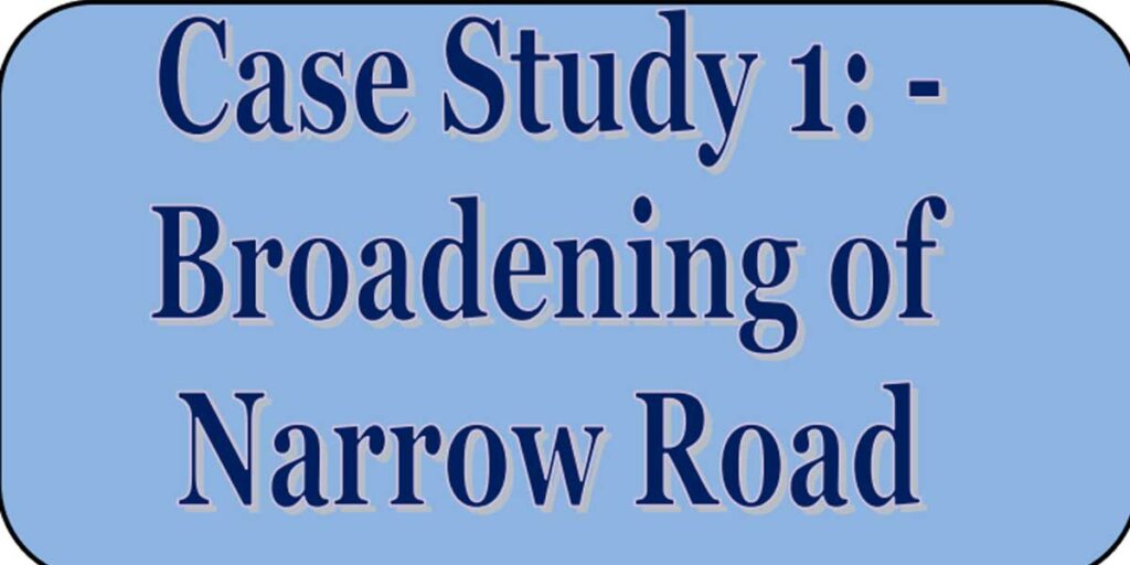 case study on road project